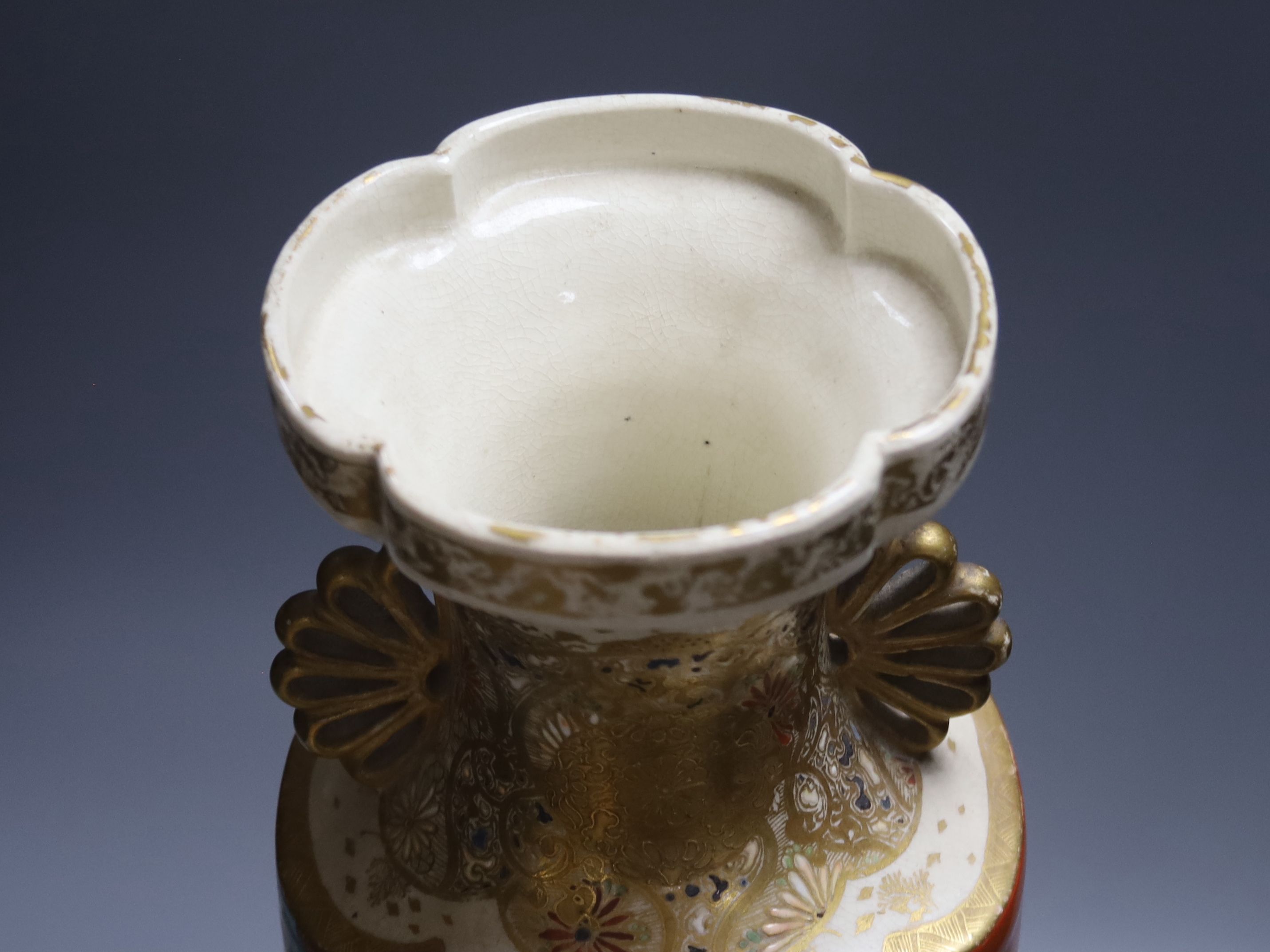 A Japanese Satsuma vase, early 20th century, height 46cm